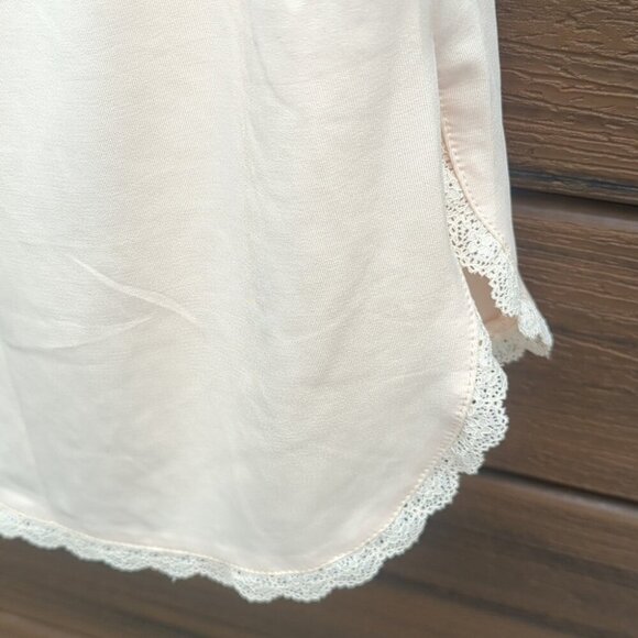 Mancyfit Cream Satin Chemise Skirt Slip with Elastic Waistband - Size XL NWT - Picture 3 of 8